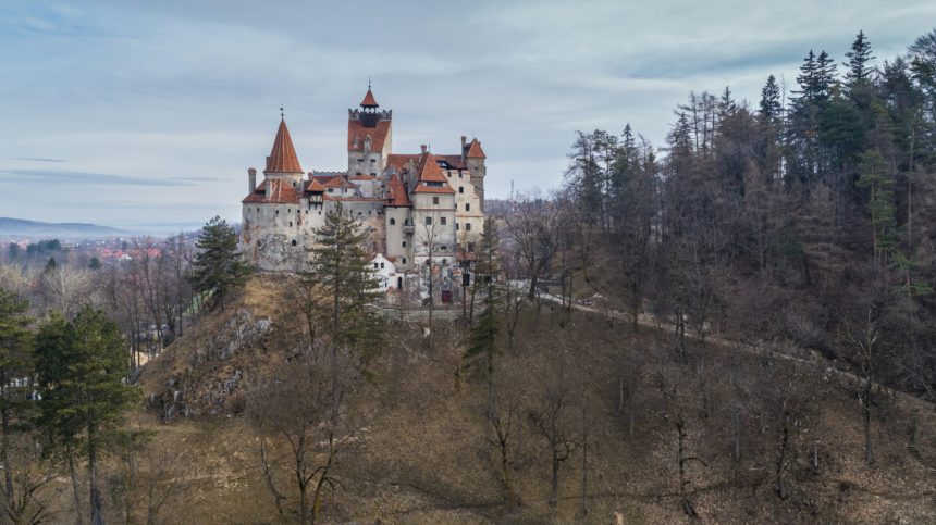 Medieval Bran castle. Brasov Transylvania, Romania